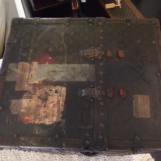 Louis Vuitton Vintage Antique WARDROBE Steamer TRUNK 5 of 5
