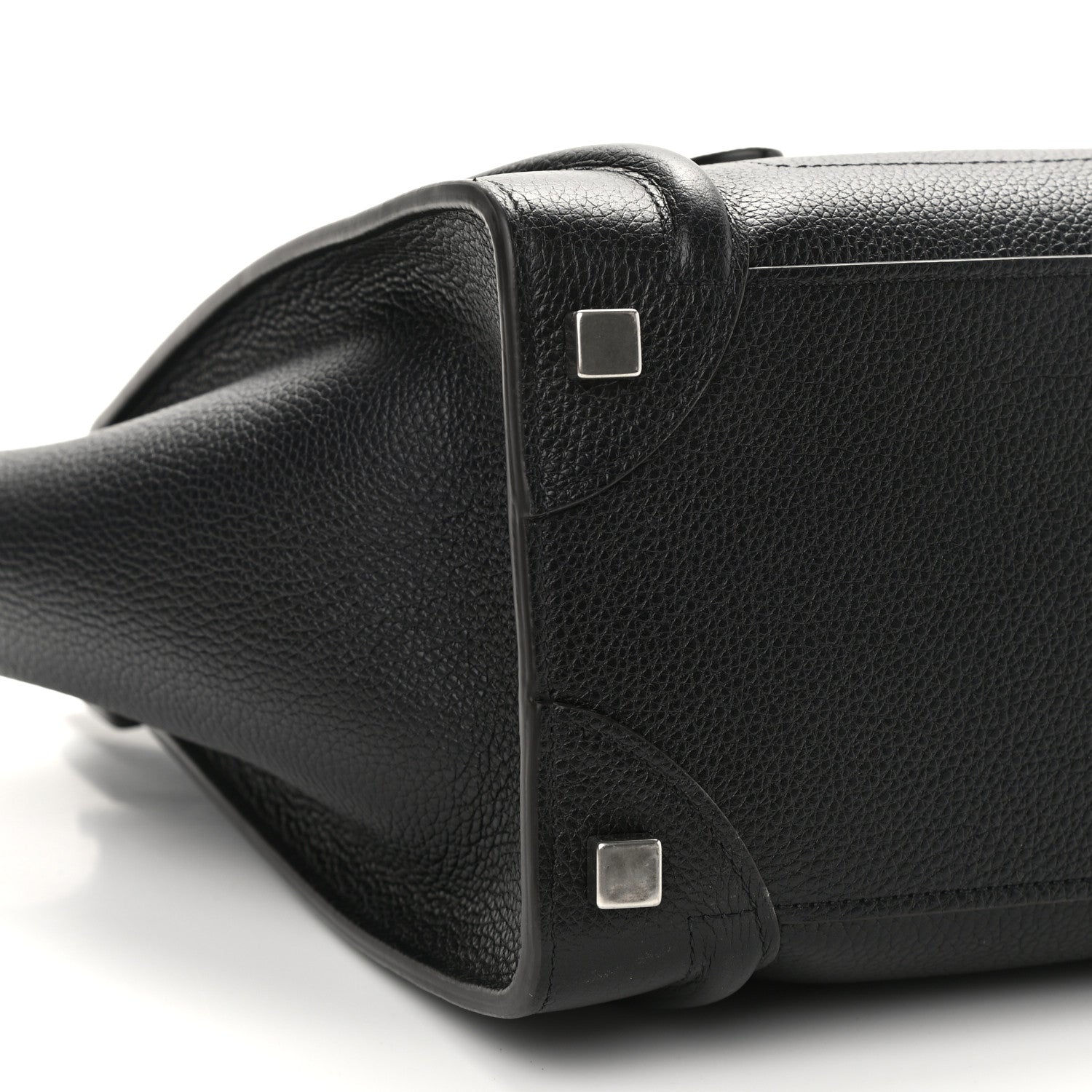Celine Drummed Calfskin Micro Luggage Black 10 of 12