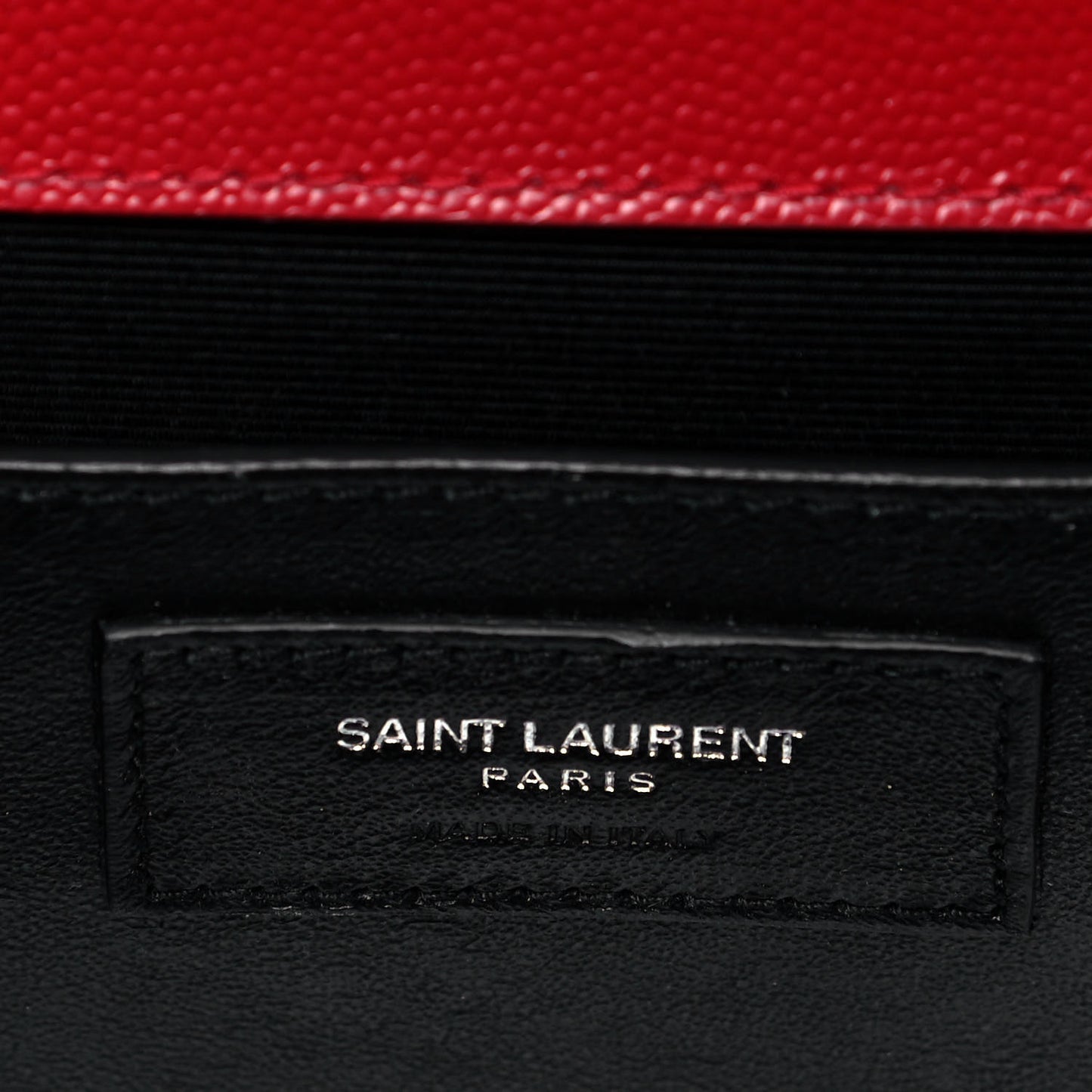 Grain De Poudre Textured Mixed Matelasse Triquilt Medium Monogram Satchel New Red