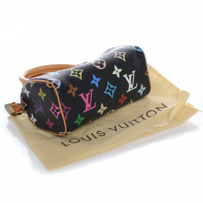 Louis Vuitton Monogram Multicolor Mini Sac HL Speedy Black 6 of 6