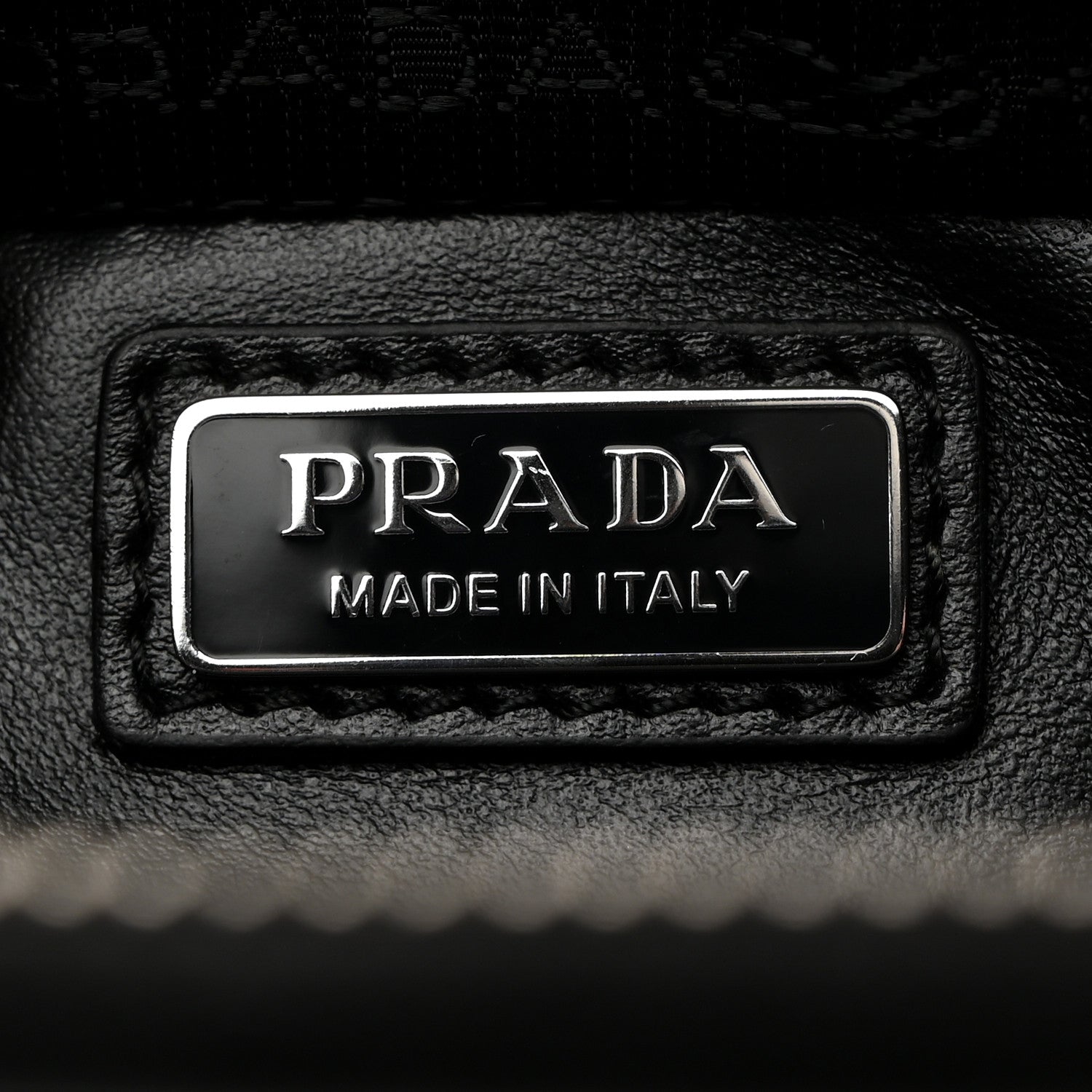 Prada Spazzolato Small Brique Crossbody Bag Black 6 of 10