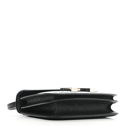 Hermes Ostrich Constance 18 Black 4 of 12