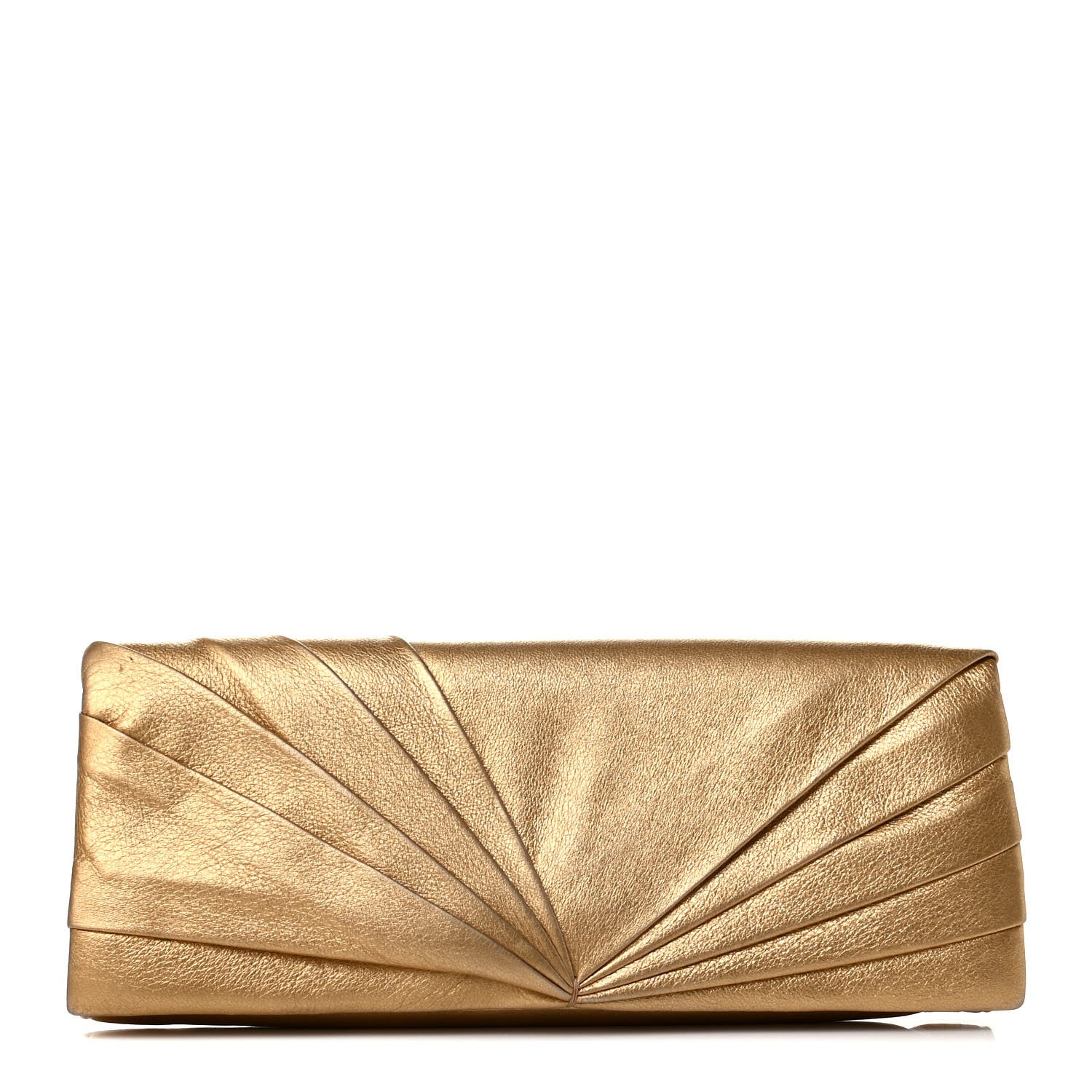 Christian Louboutin Metallic Calfskin Clutch Gold 1 of 7