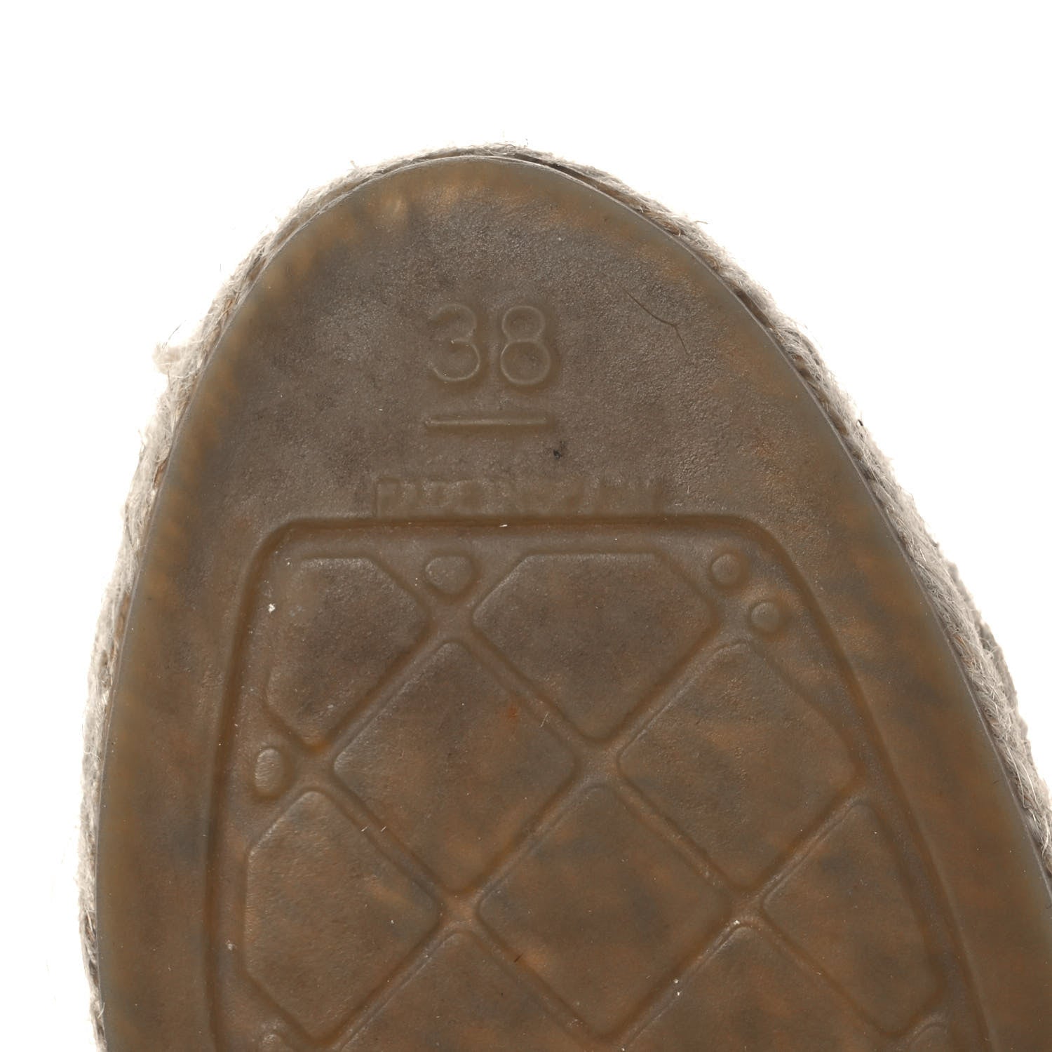 Chanel Calfskin CC Espadrille Mules 38 Dark Beige 7 of 10
