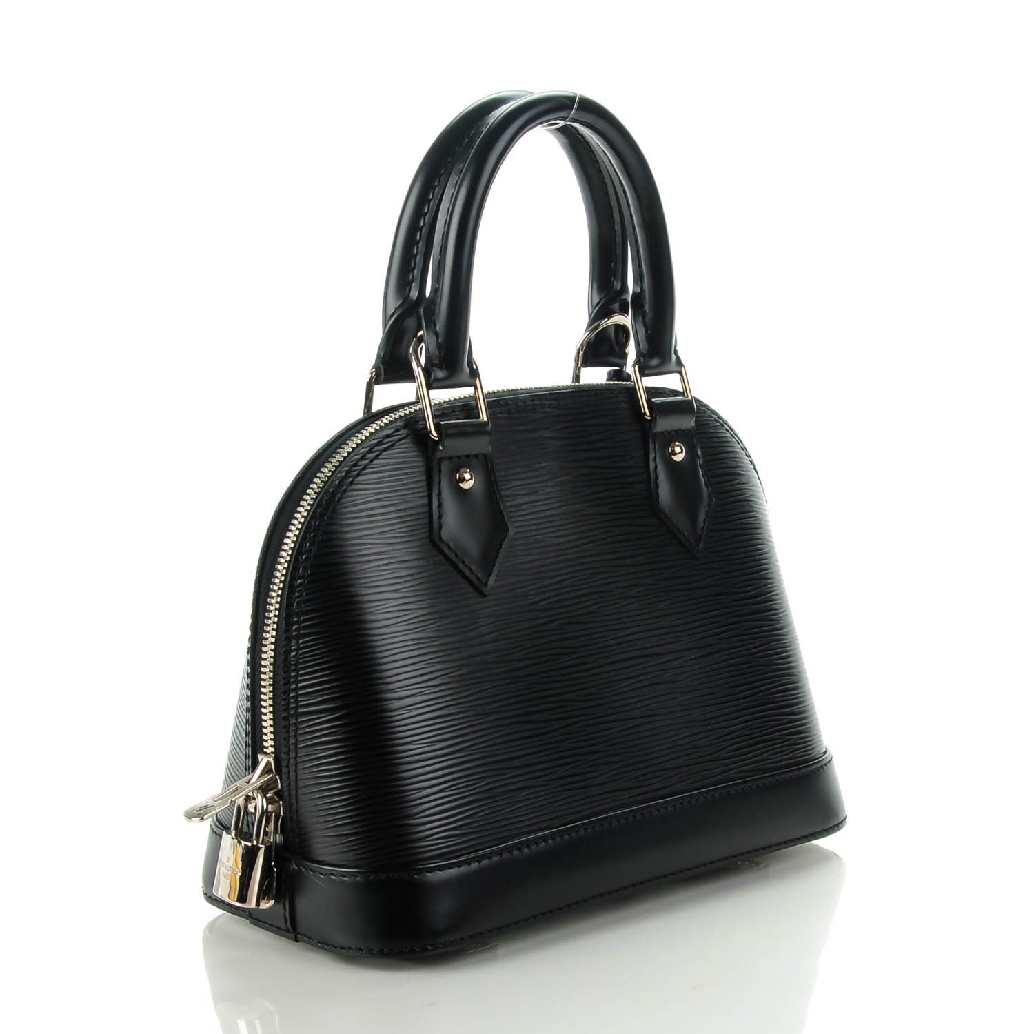 Louis Vuitton Epi Alma BB Black 3 of 8