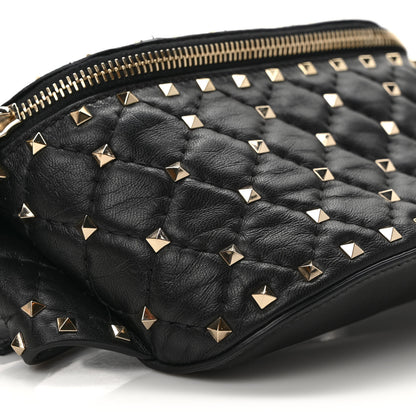 Valentino Garavani Nappa Rockstud Spike Belt Bag 85 Black 7 of 8