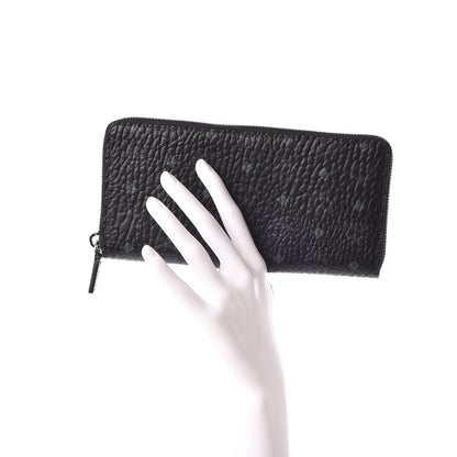 MCM Visetos Large Zip Around Wallet Black 2 of 8