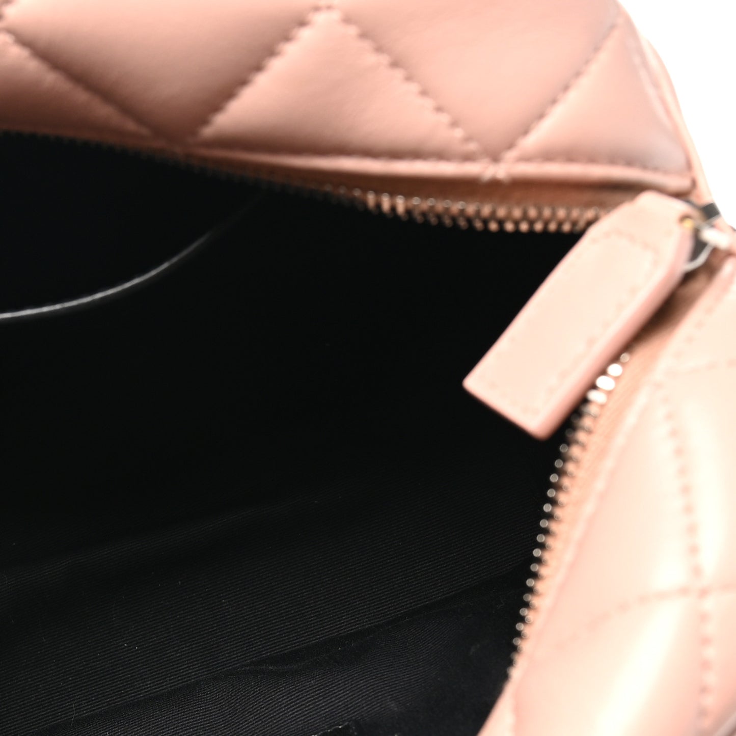 Calfskin Y Quilted Monogram Small Loulou Camera Pale Pink