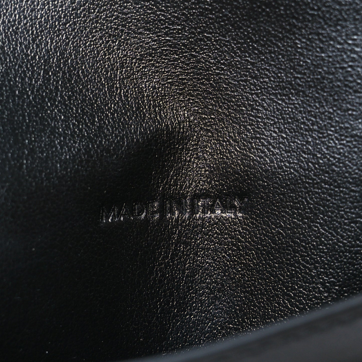Smooth Calfskin Biker Wallet On Chain Black