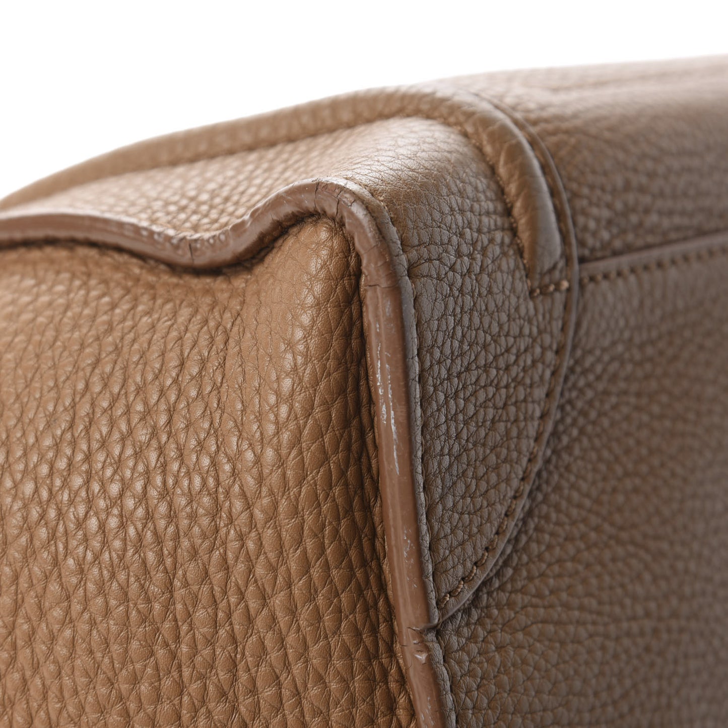 Pebbled Calfskin Mini Luggage Camel