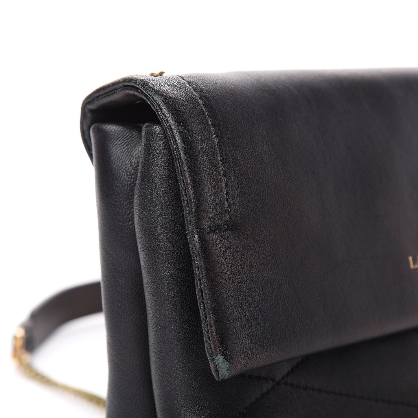 Lambskin Quilted Mini Sugar Flap Shoulder Bag Black
