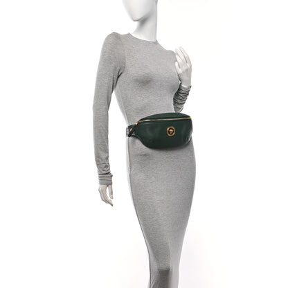 Versace Grained Calfskin Vanitas Medea Belt Bag Green 2 of 9