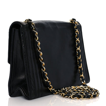 Chanel Lambskin CC Envelope Single Flap Black 2 of 13