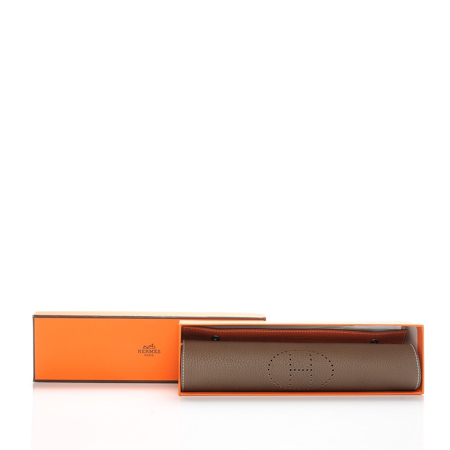 Taurillon Clemence Mises et Relances MM Change Tray Orange Etoupe