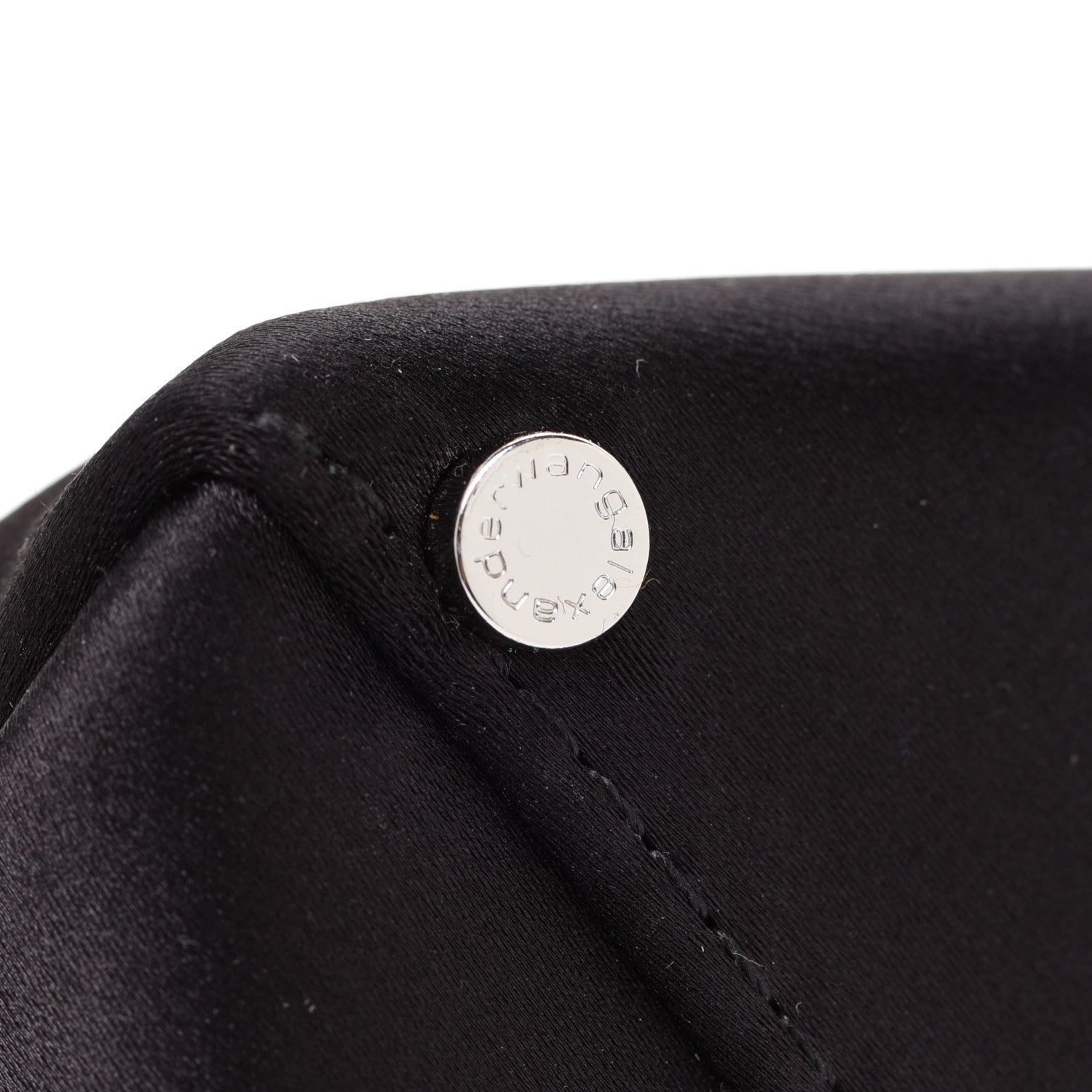 Alexander Wang Satin Lunch Bag Clutch Black 5 of 8
