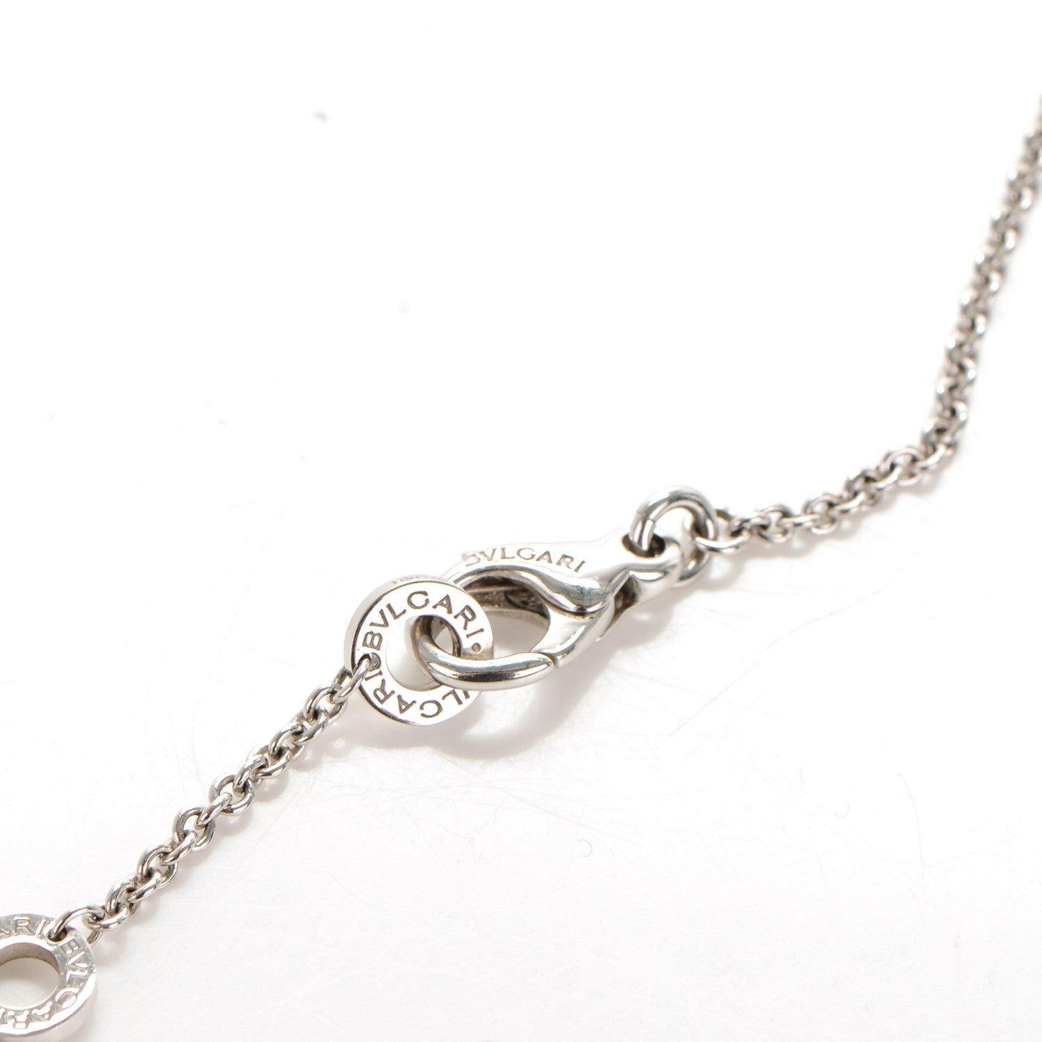 Bulgari 18K White Gold Parentesi Pendant Necklace 4 of 5