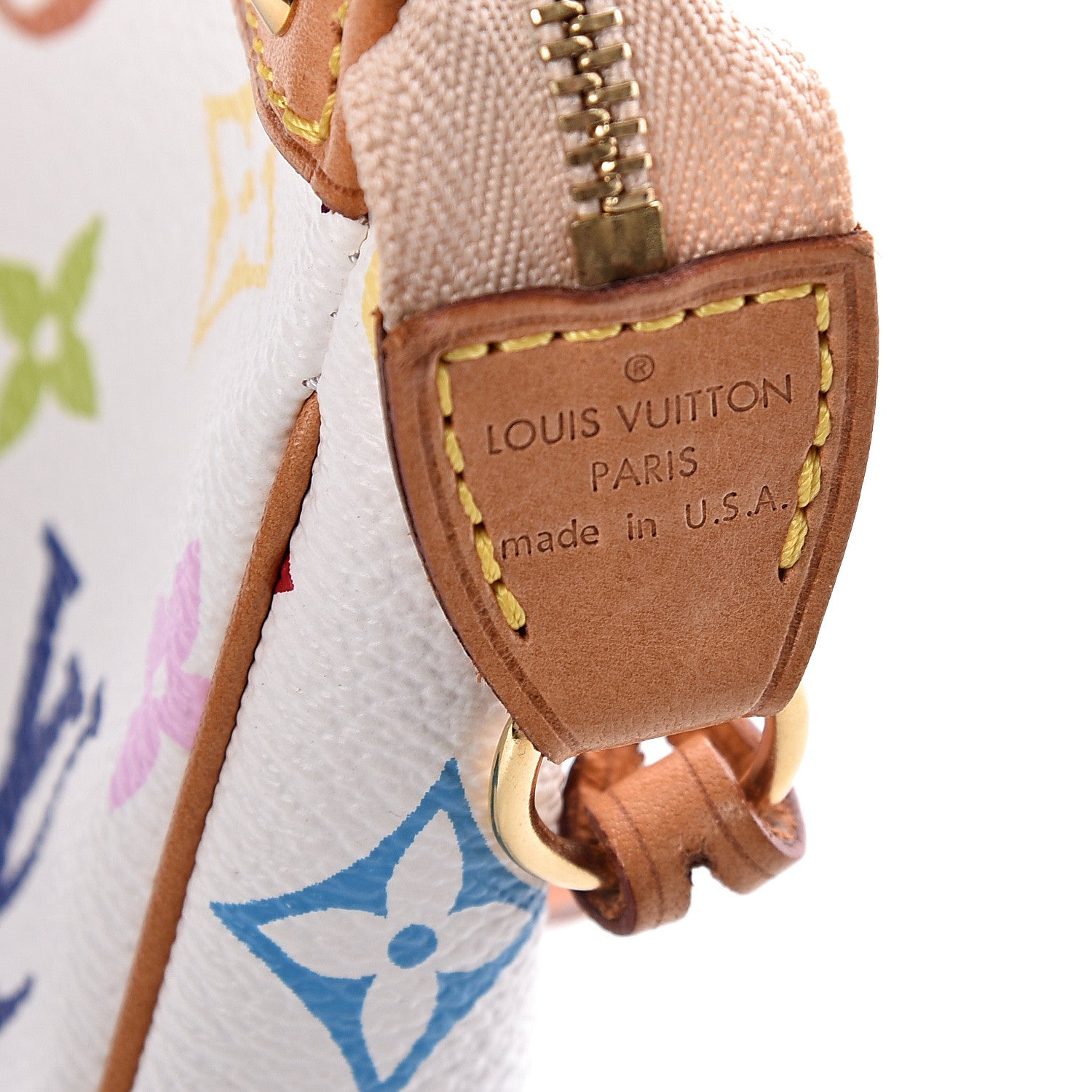 Louis Vuitton Monogram Multicolor Pochette Accessories White 8 of 11