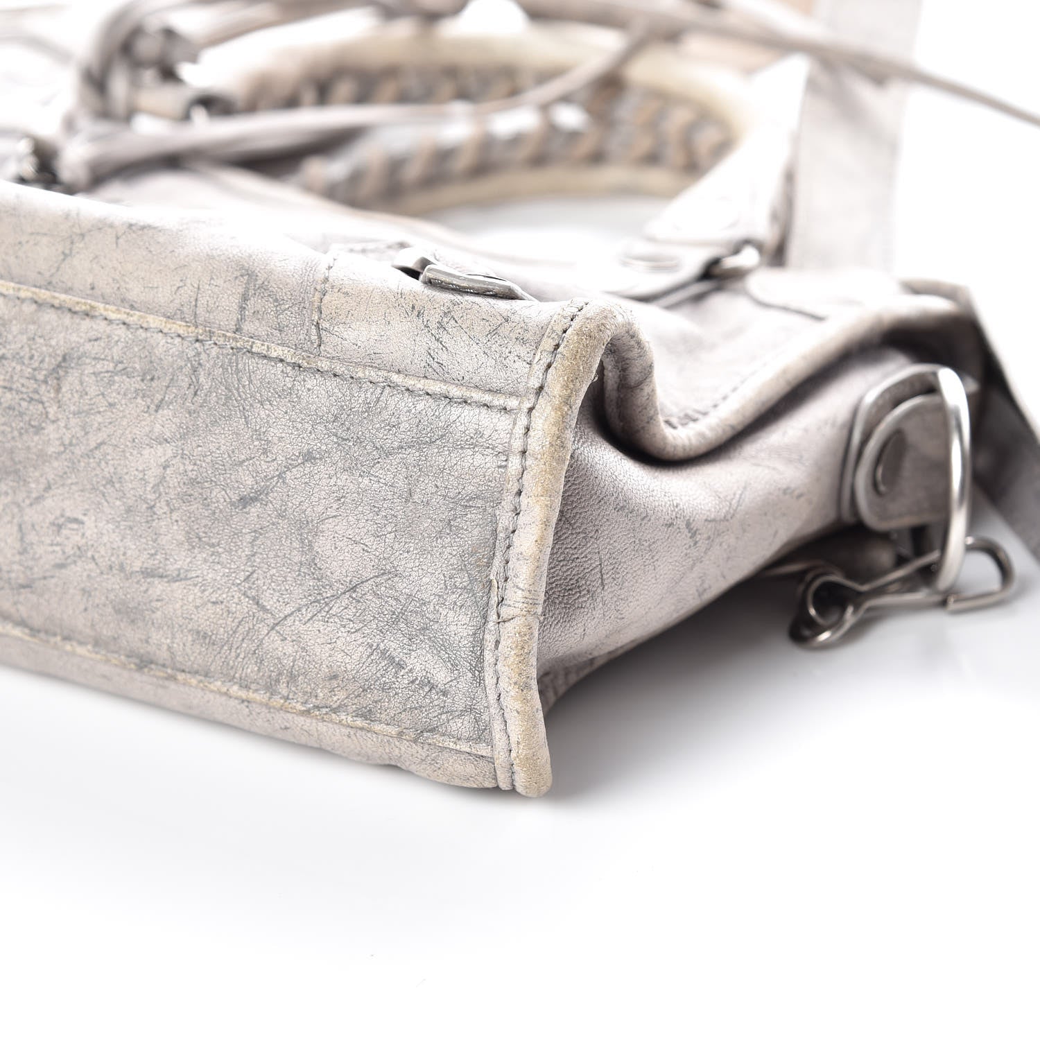 Balenciaga Agneau Mini Marble Hardware City Grey 7 of 12