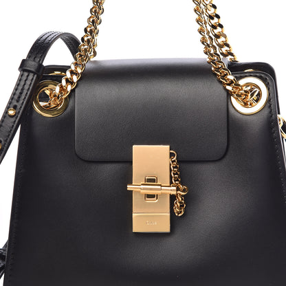 Chloe Shiny Calfskin Mini Annie Shoulder Bag Black 8 of 10