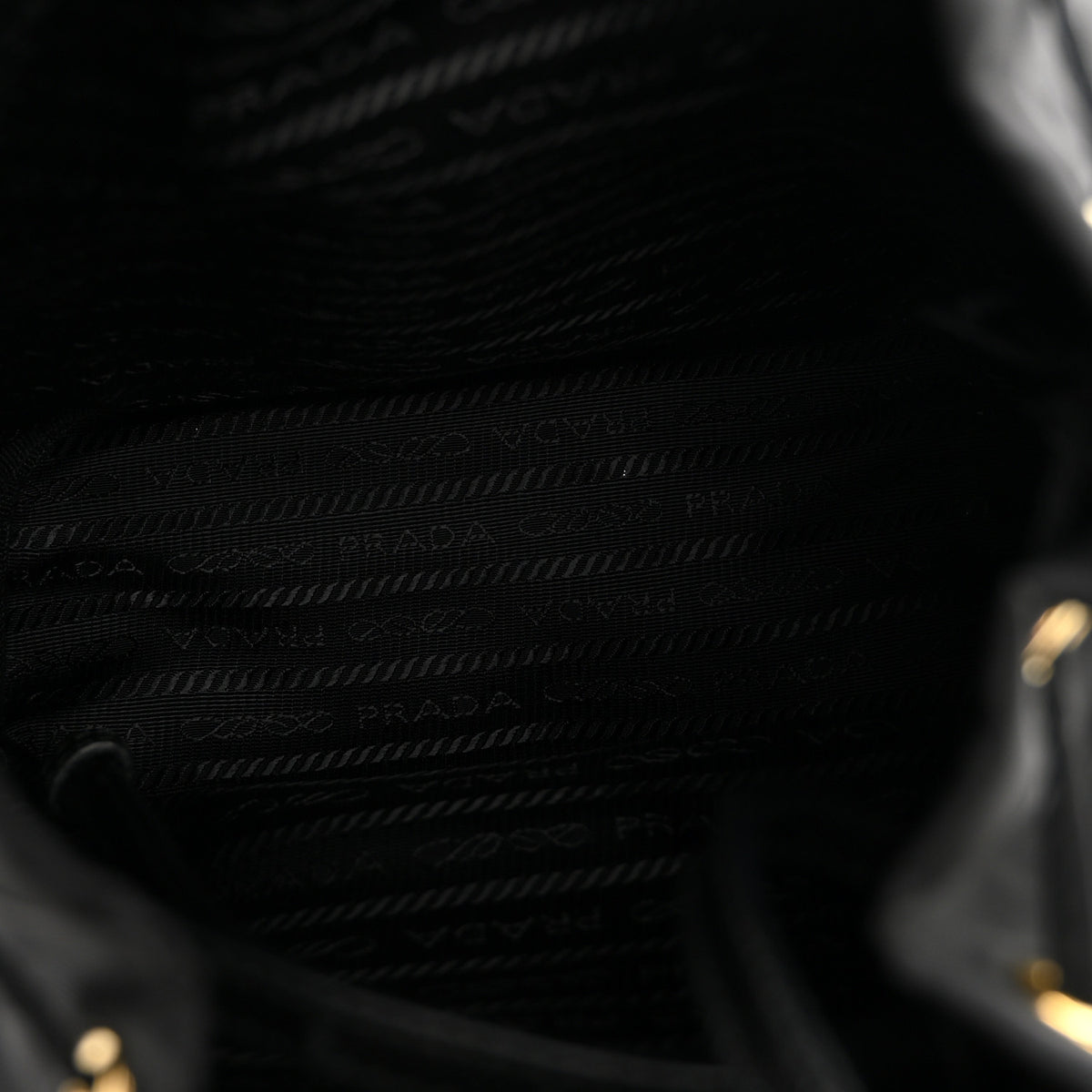 Saffiano Tessuto Nylon Mini Bucket Crossbody Bag Black
