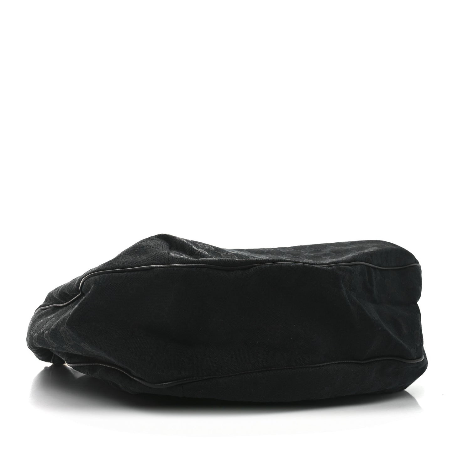 Monogram Large New Ladies Web Hobo Black