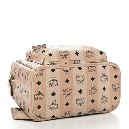 MCM Striped Visetos Small Stark Backpack Beige 4 of 9