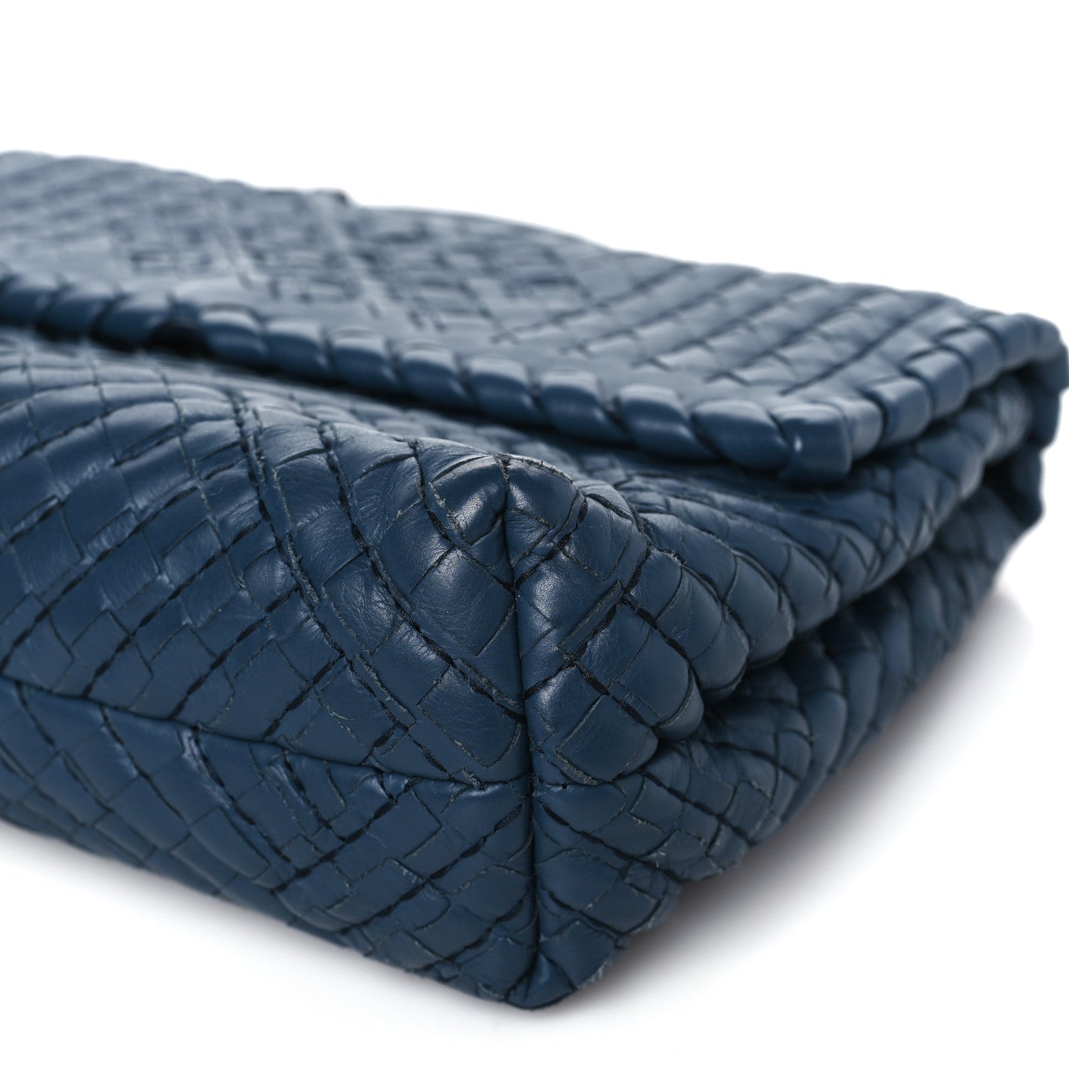 Bottega Veneta Nappa Intrecciato Stitched Small Olimpia Shoulder Bag Blue 10 of 10