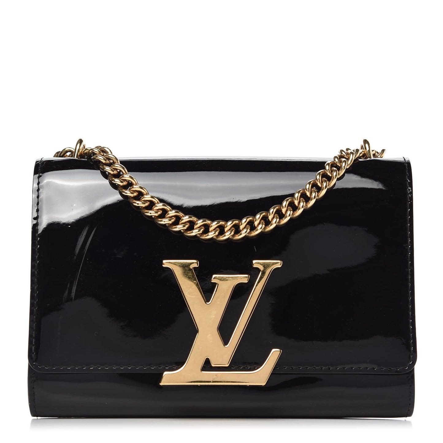 Patent Louise PM Chain Clutch Black