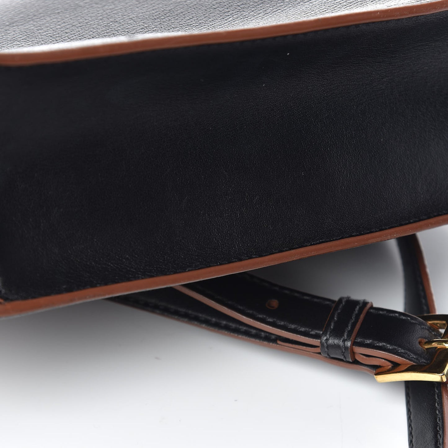 Goatskin Madras Soft Calf Crystal Embellished Shoulder Bag Black