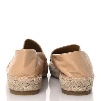 Chanel Lambskin CC Espadrilles 40 Beige Black 5 of 15
