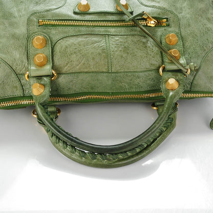 Balenciaga Agneau Giant 21 Gold Hardware Work Light Olive 16 of 17