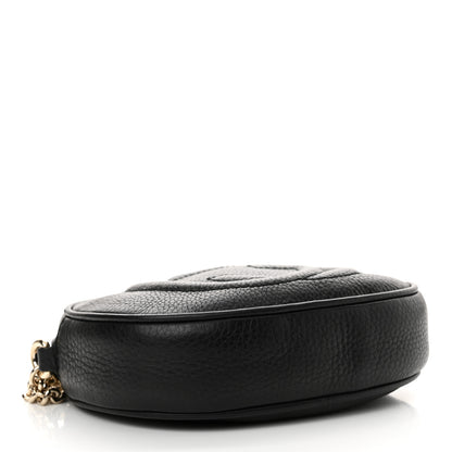 Gucci Pebbled Calfskin Mini Soho Chain Bag Black 4 of 10