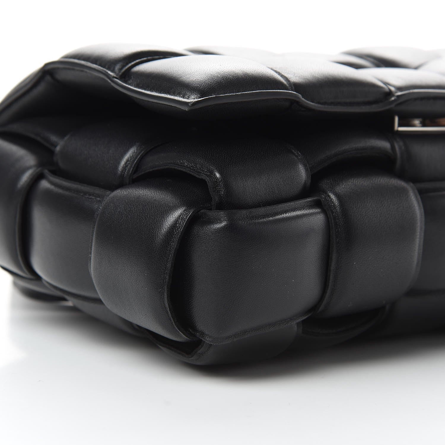 Bottega Veneta Nappa Maxi Intreccio Padded Cassette Crossbody Bag Black 8 of 10
