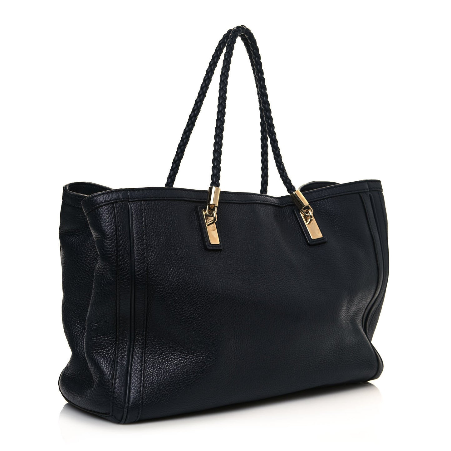 Pebbled Calfskin Medium Bella Tote Navy