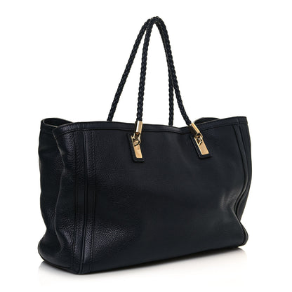 Gucci Pebbled Calfskin Medium Bella Tote Navy 2 of 12