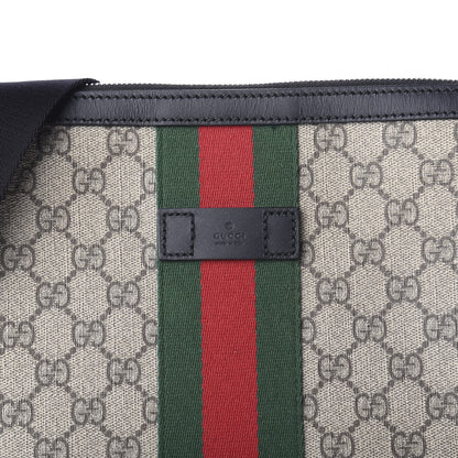 Gucci GG Supreme Monogram Web Messenger Bag Black 11 of 11