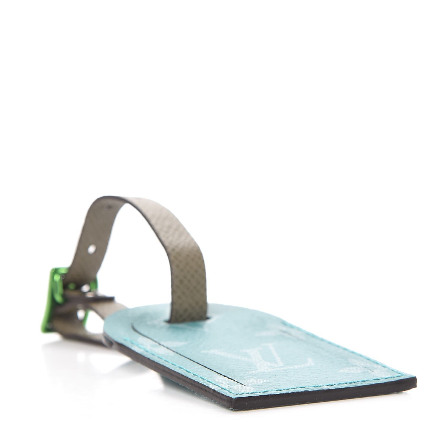 Louis Vuitton Monogram Luggage Tag Turquoise 3 of 5