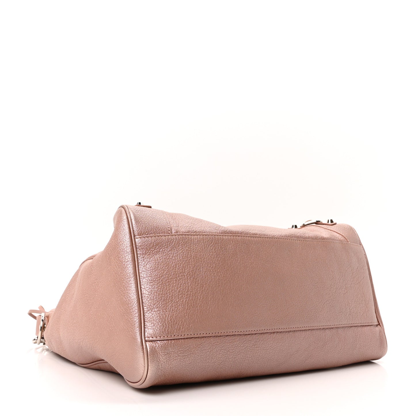 Pearlescent Goatskin Classic Palladium Hardware Velo Rose Rose Light