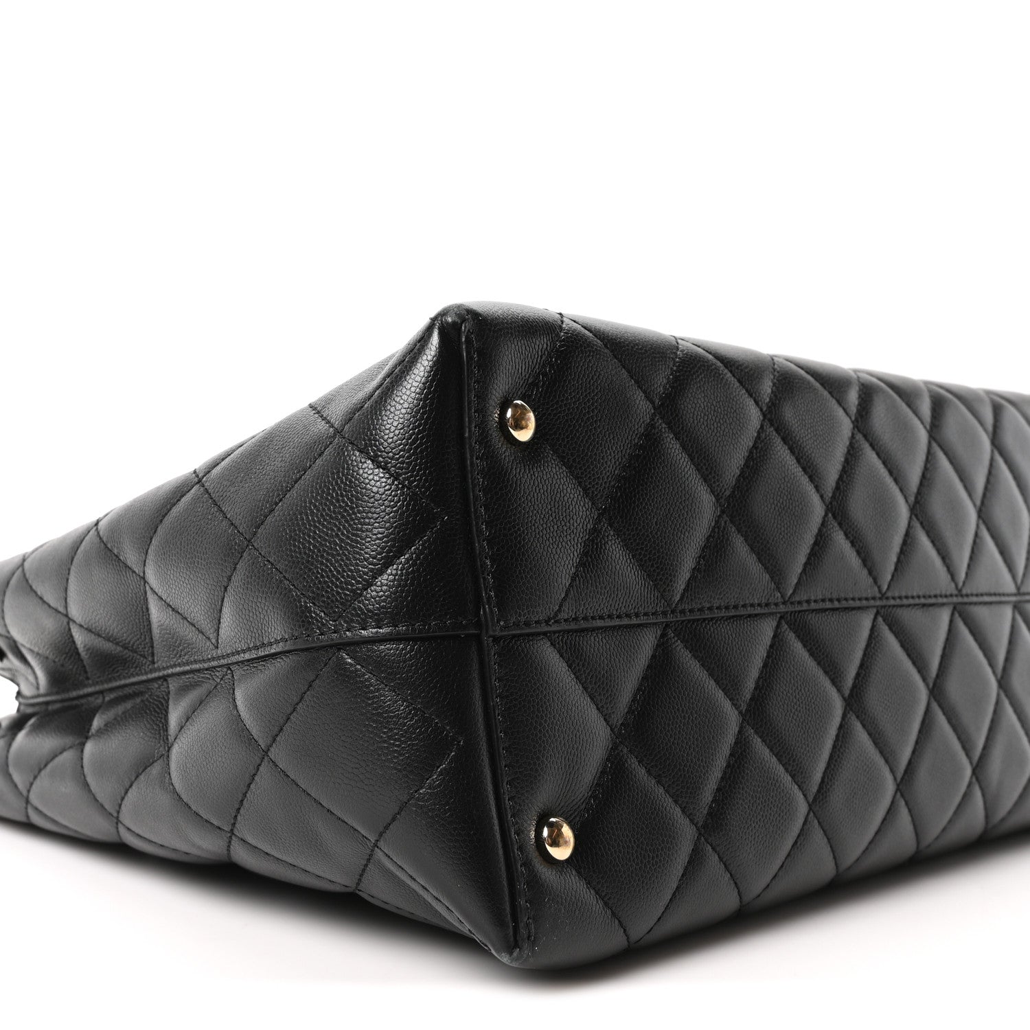 Chanel Caviar Quilted Small Shopping Tote Black 9 of 11