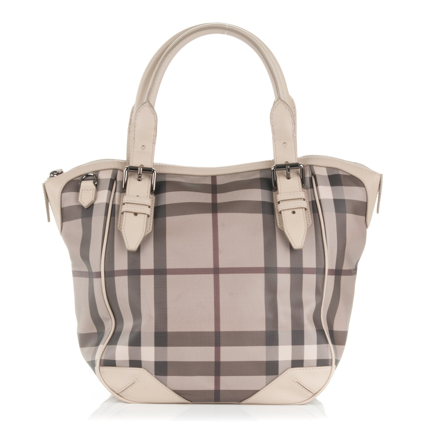 Smoked Check Tote Trench