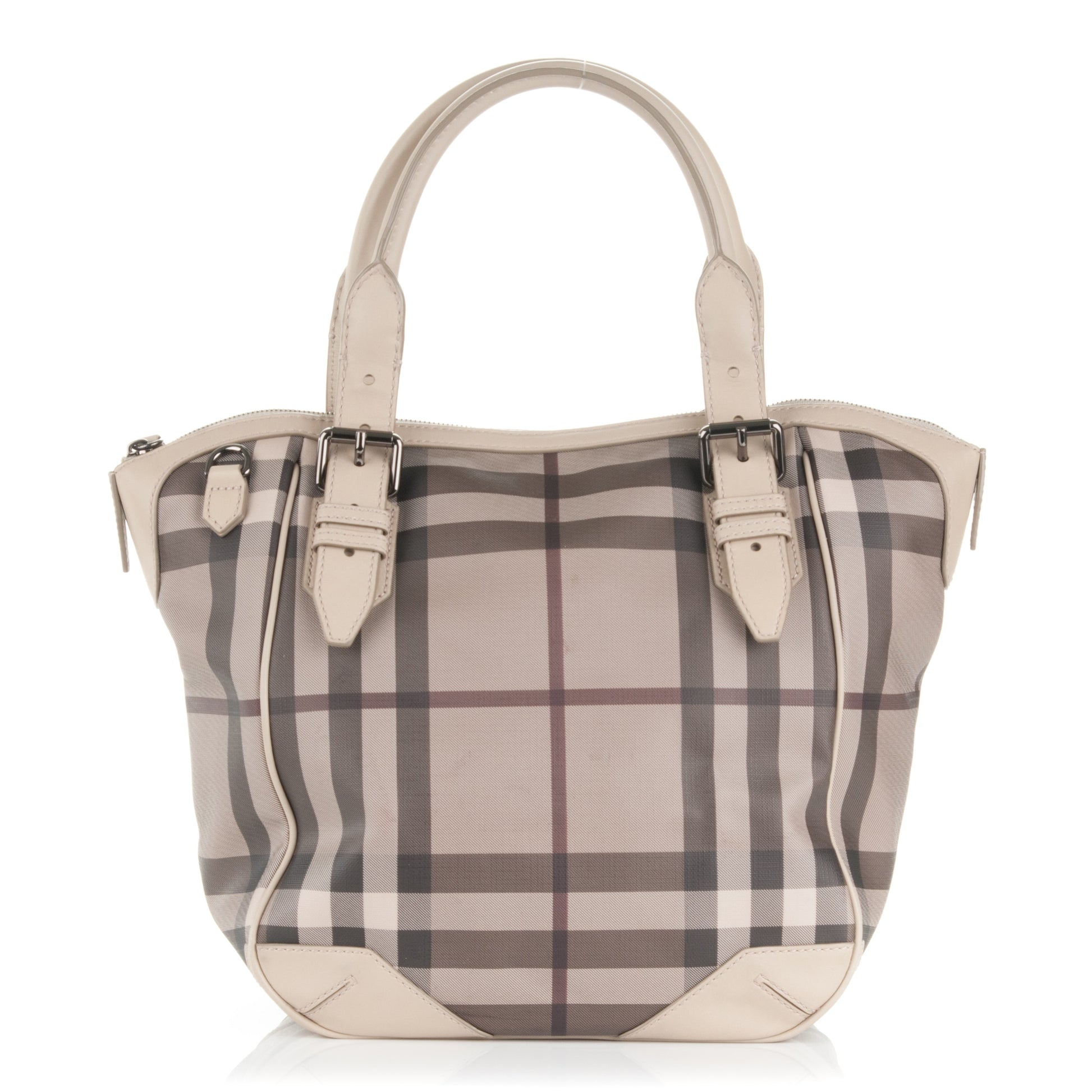 Burberry Smoked Check Tote Trench 1 of 10