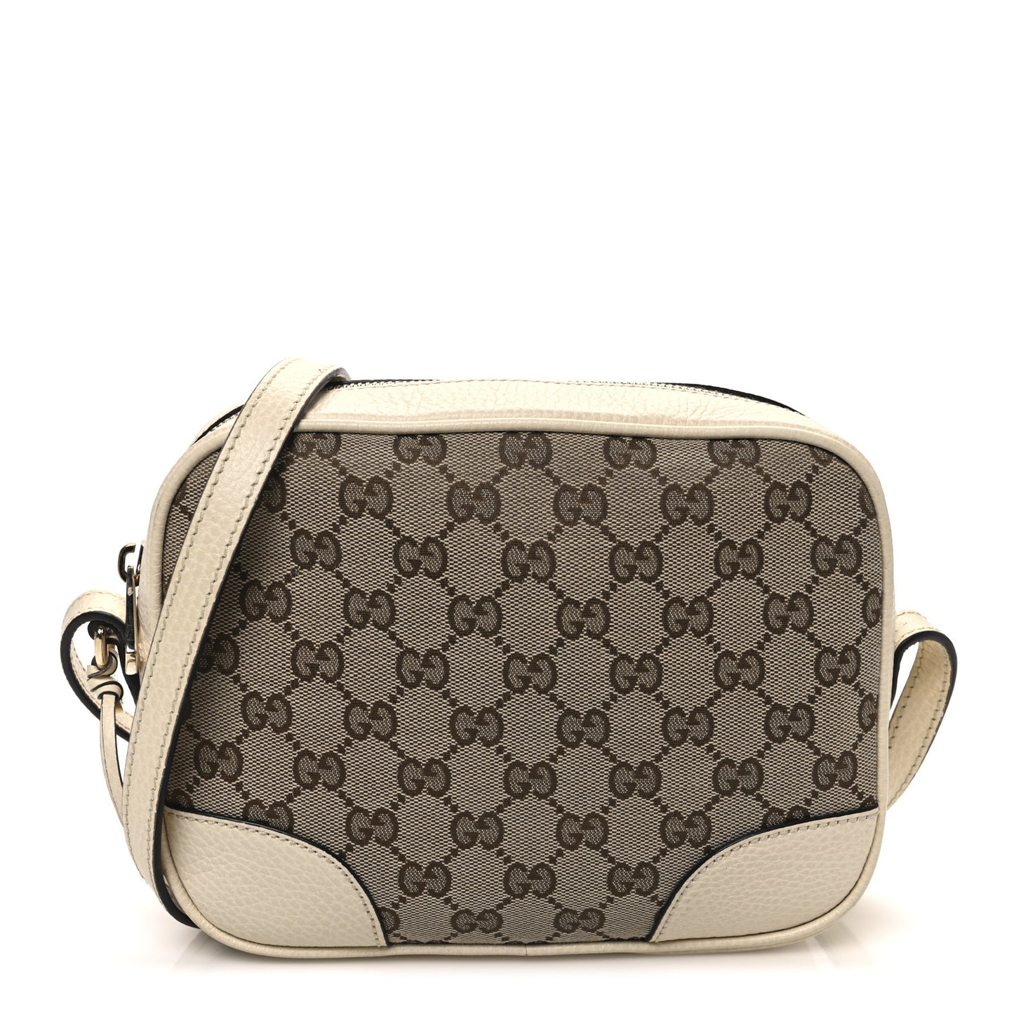Monogram Dollar Calfskin Mini Bree Messenger Bag Beige Ebony Avoire