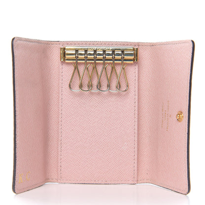 Louis Vuitton Damier Ebene Multicles 6 Key Holder Rose Ballerine 4 of 9
