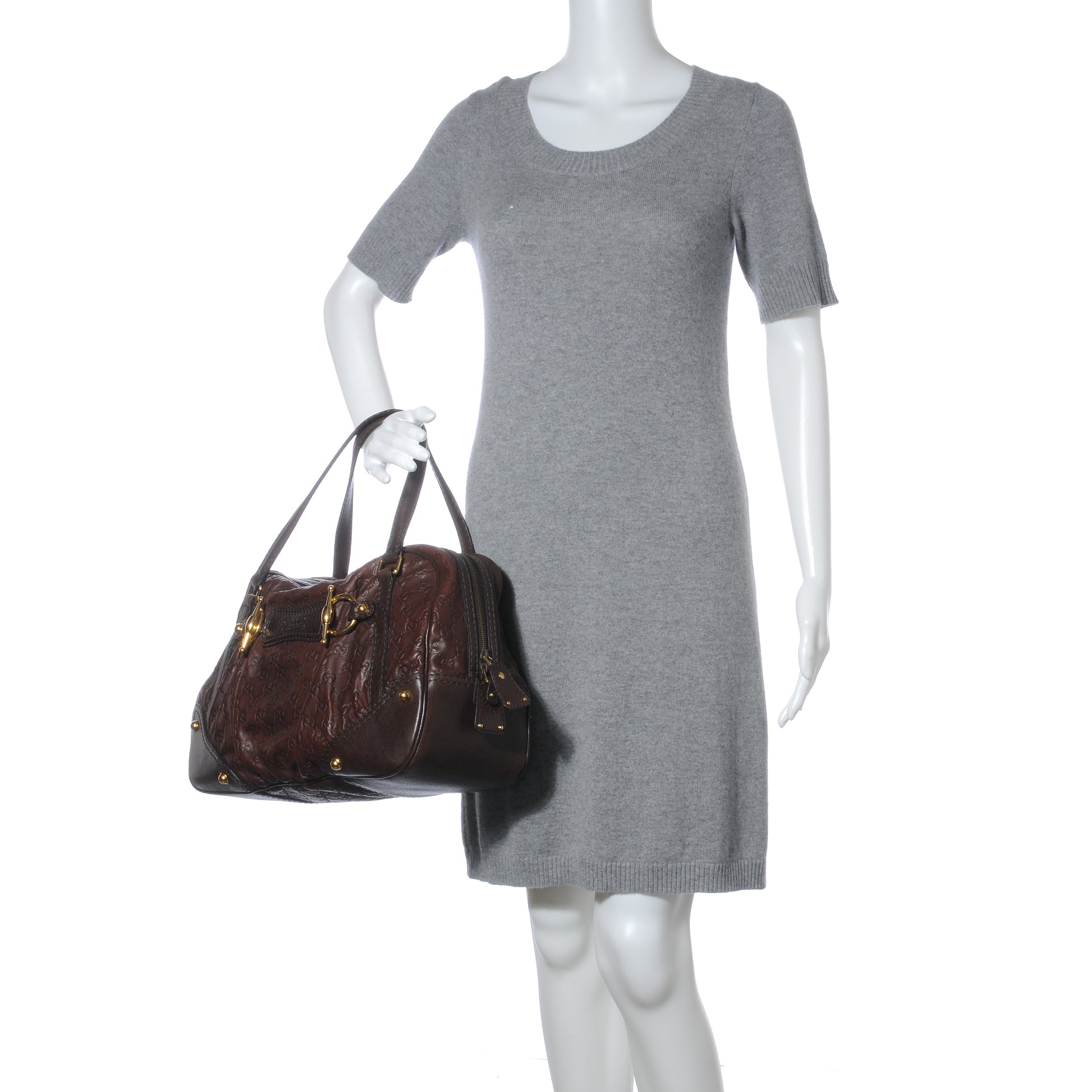 Gucci Guccissima Jockey Boston Brown 2 of 8