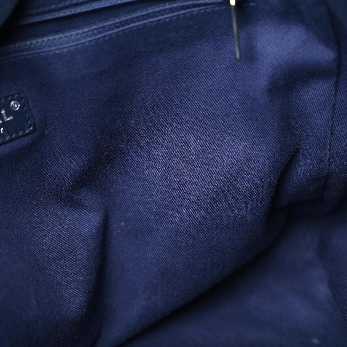 Canvas Sequin Medium Deauville Tote Navy