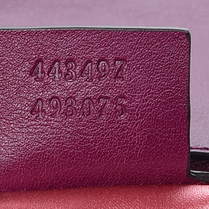 Gucci Velvet Matelasse Small GG Marmont Shoulder Bag Fuchsia Violet Cyclamen 9 of 12
