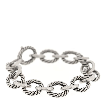 David Yurman Sterling Silver 12mm Large Oval Link Bracelet 1 of 3