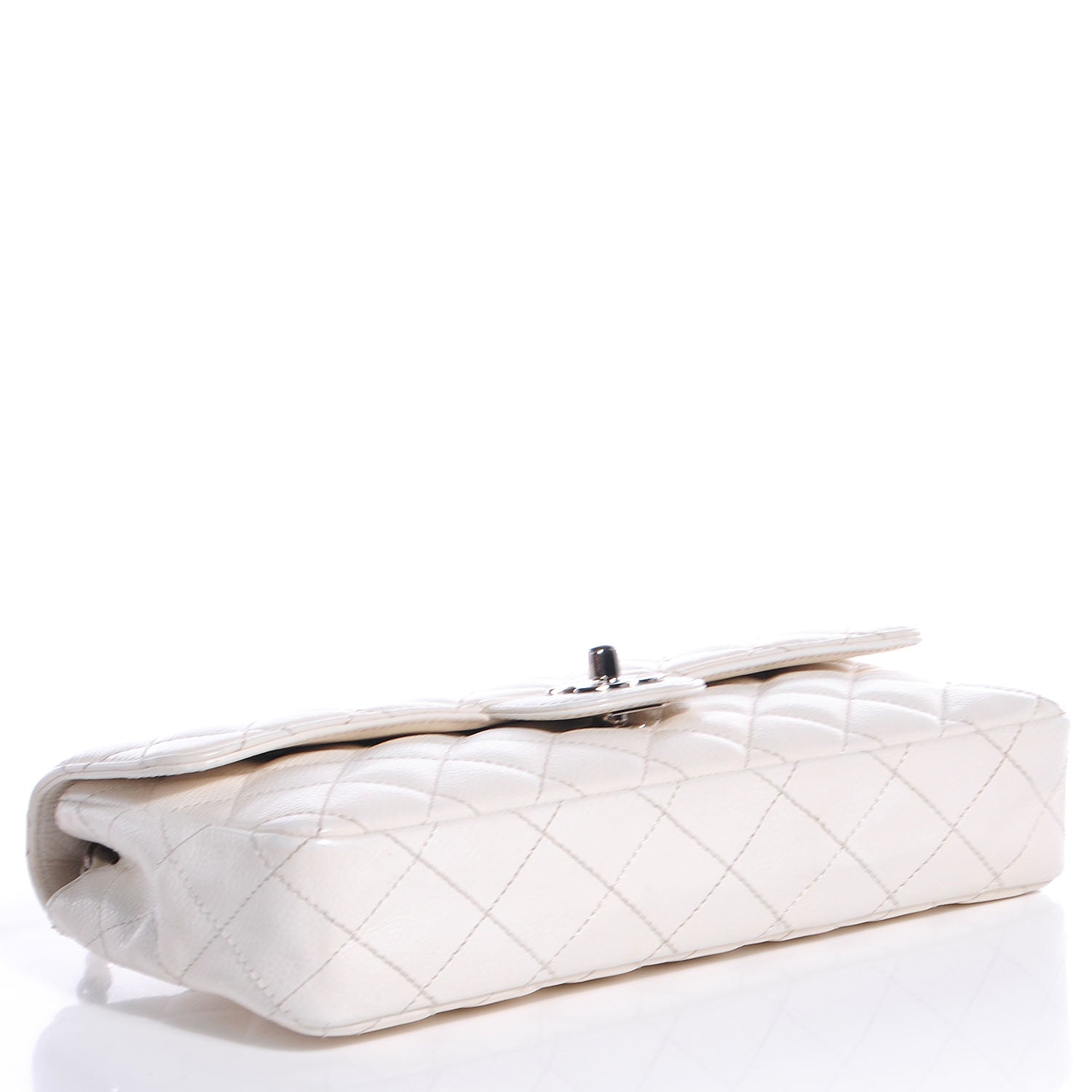 Chanel Caviar East West Flap White 4 of 8