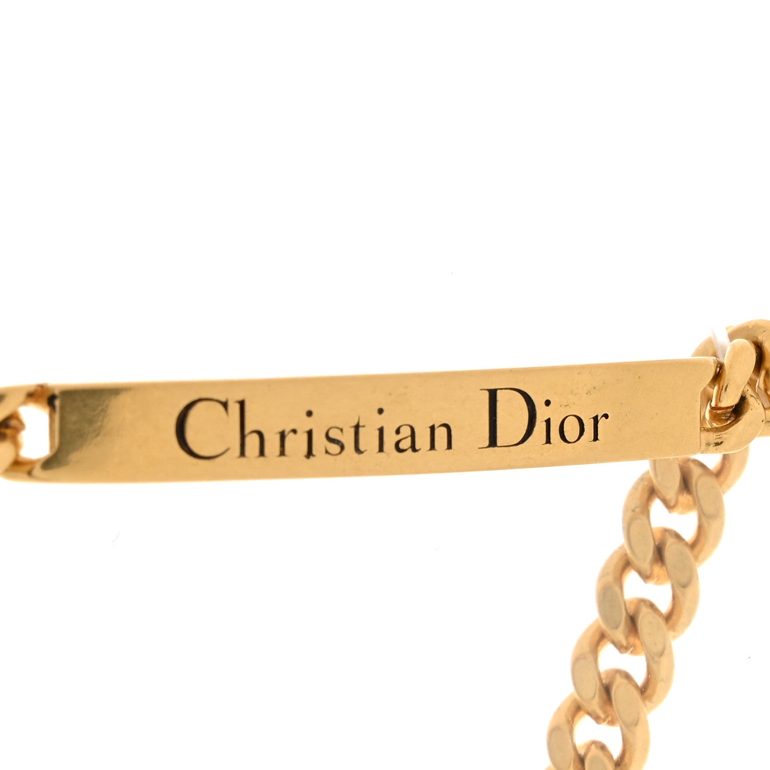 Christian Dior Metal Pearl Satin Le Noeud de Dior Choker Necklace Gold Black 4 of 5