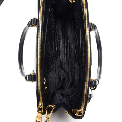 Prada Saffiano Small Galleria Double Zip Tote Baltico 6 of 12
